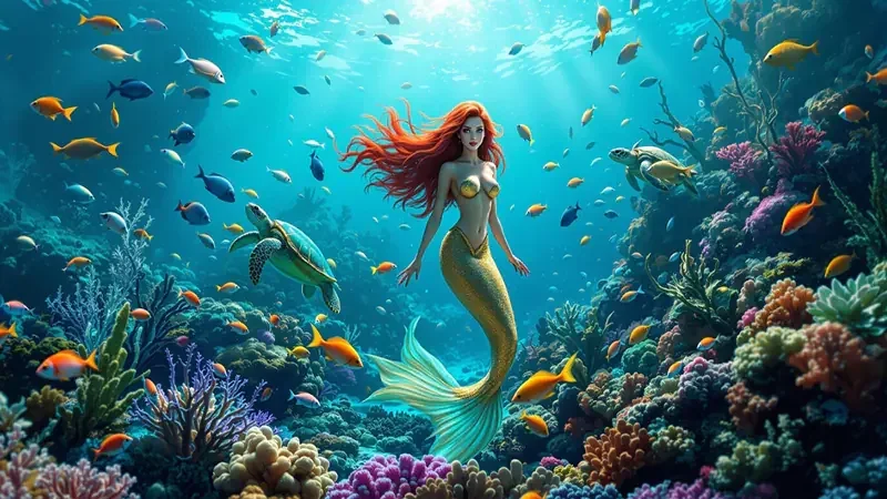 Adegan target ikan dan efek visual pada permainan arcade